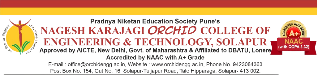 N. K. Orchid College Of Engineering & Technology, Solapur